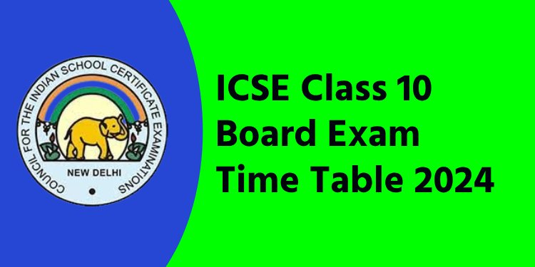 ICSE 10th Admit Card 2024