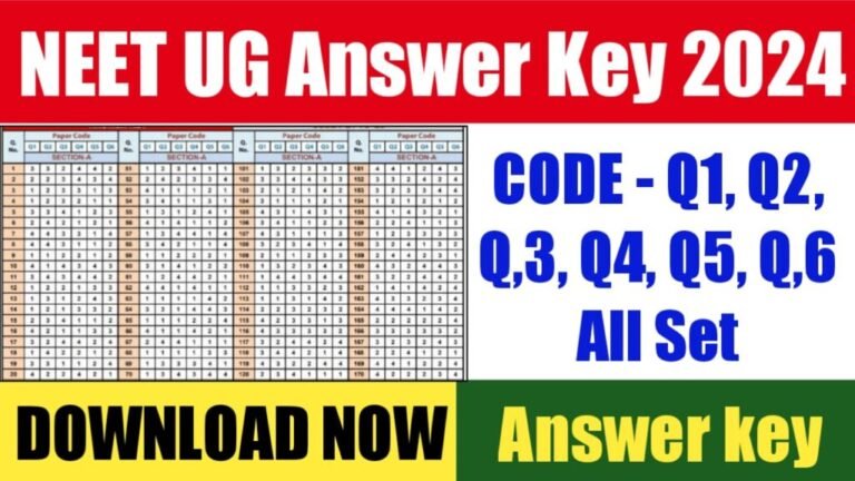 NEET Answer Key 2024