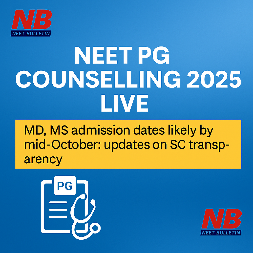 NEET PG Counselling 2025