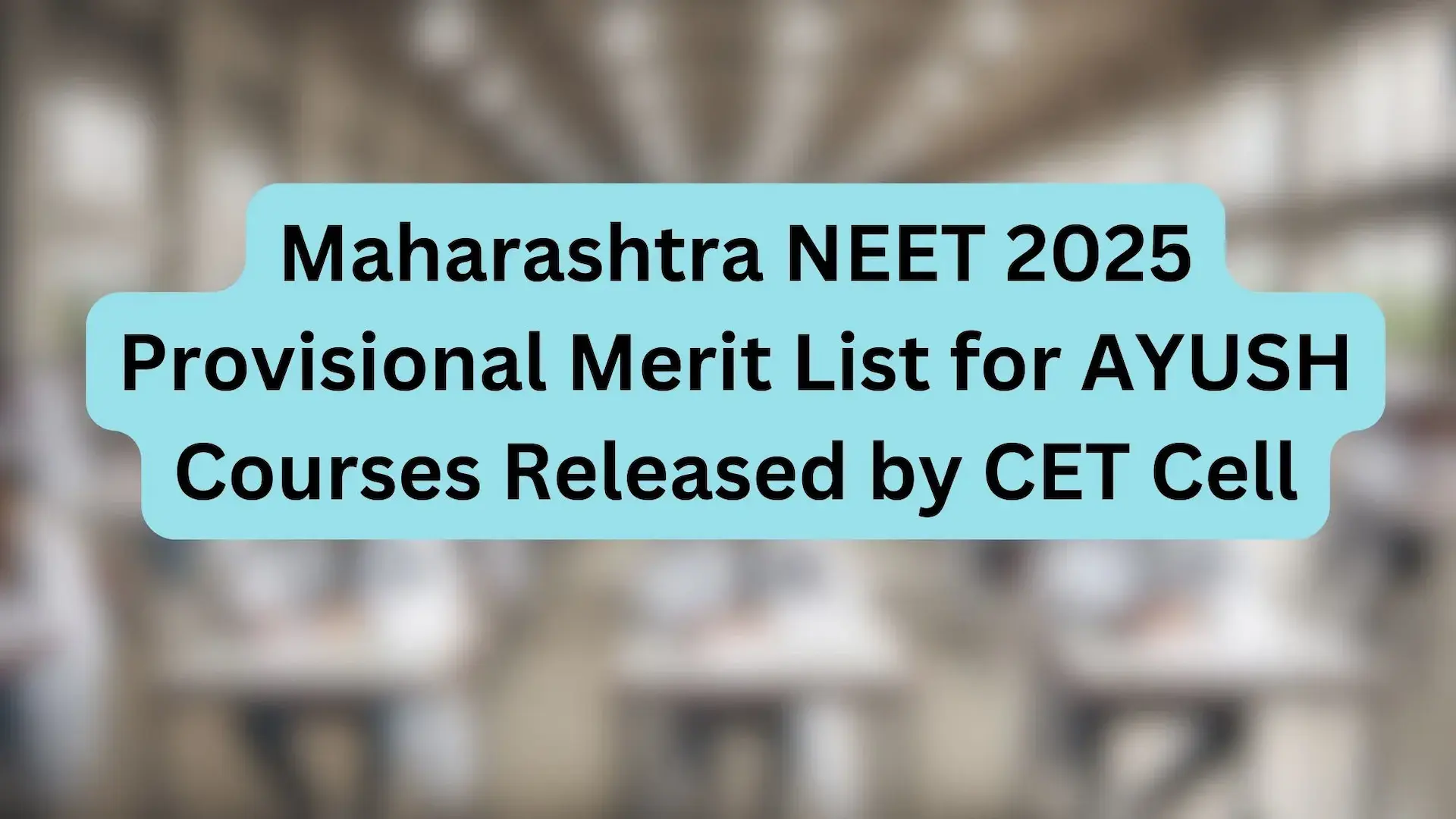 NEET UG AYUSH AIQ Merit List 2025