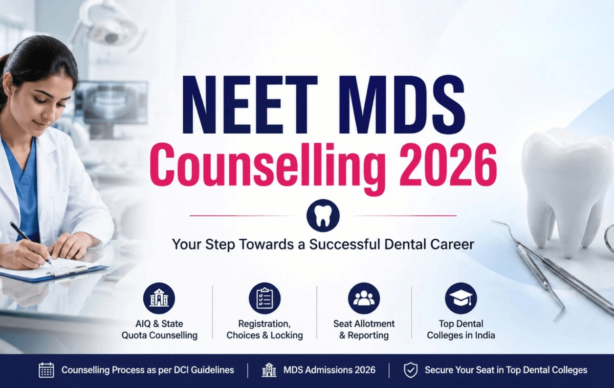 NEET MDS Counselling 2026 process