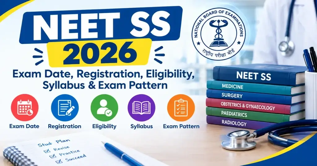 NEET-SS 2026: Registration, December Exam Dates, Deadlines and Fees